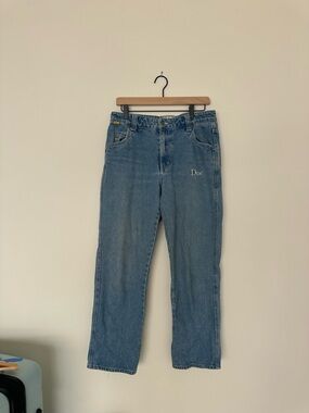 DIME Montreal Blue Straight-Leg Jeans Size S